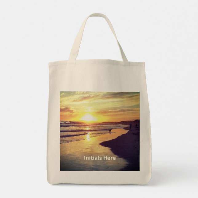 California Dreaming Sunset Tote Bag (Back)