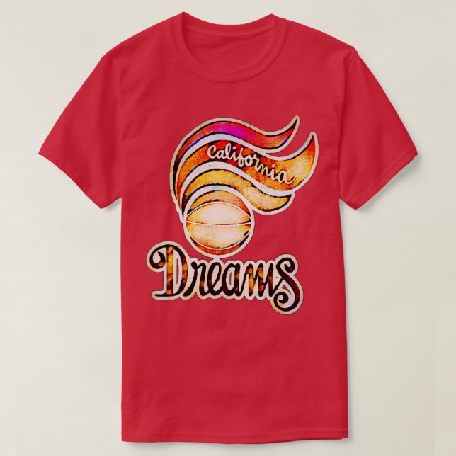 California Dreams Basketball T-Shirt (Design Front)