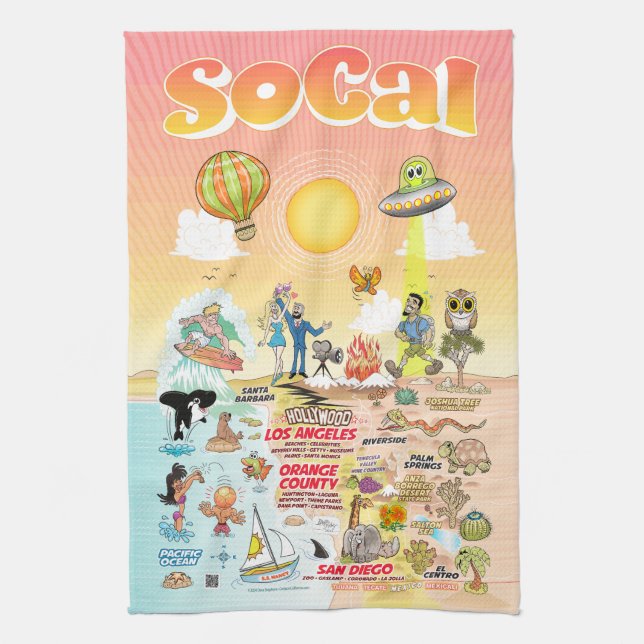 California Eternal Summer Towel (Vertical)