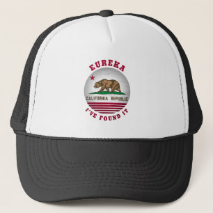 CALIFORNIA EUREKA STATE FLAG TRUCKER HAT