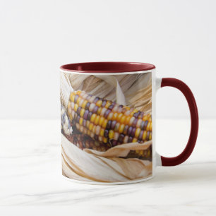 California. Fall Harvest Colourful Indian Corn Mug