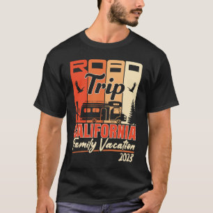 California Family Vacation RV Road Trip Mountains  T-Shirt