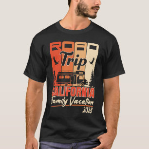 California Family Vacation RV Road Trip Mountains T-Shirt