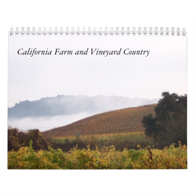 California Farm and Vineyard Country Calendar (Cover)