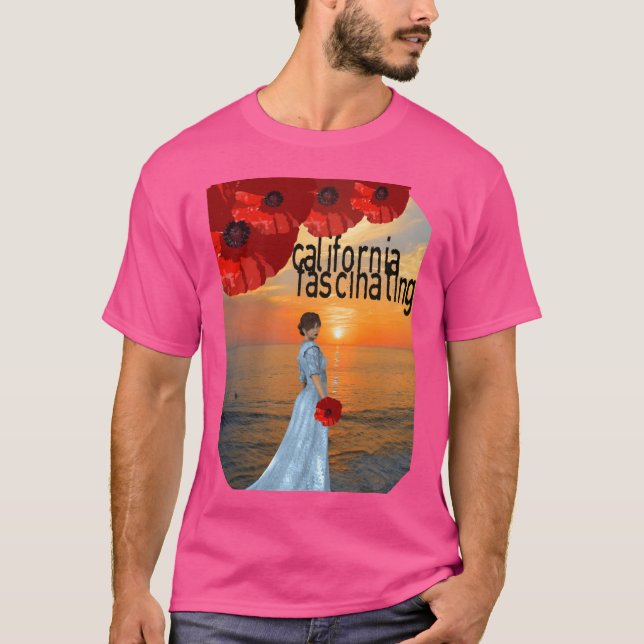 California fascinating Oversized T-Shirt (Front)