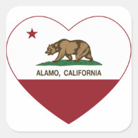 california flag alamo heart