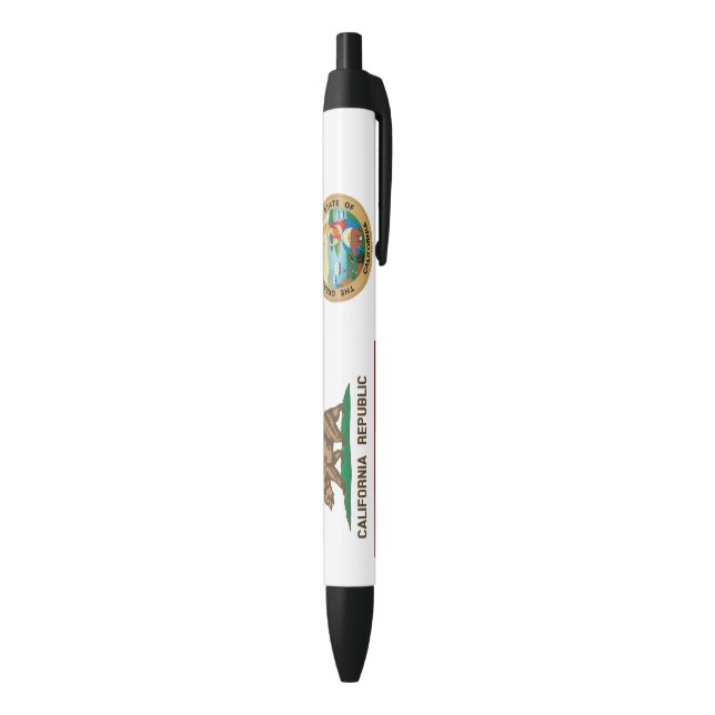 California flag black ink pen (Bottom (Vertical))