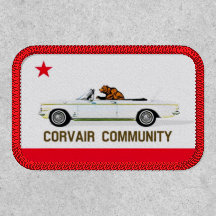 California flag Corvair convertible patch