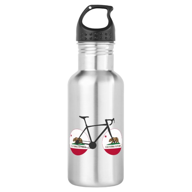 California Flag Cycling 532 Ml Water Bottle (Front)