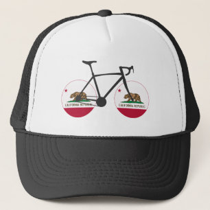 California Flag Cycling Trucker Hat