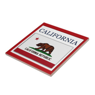 California Flag Design Tile