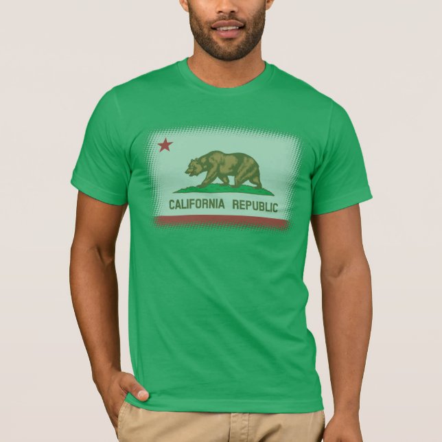 California Flag Fader T-Shirt (Front)