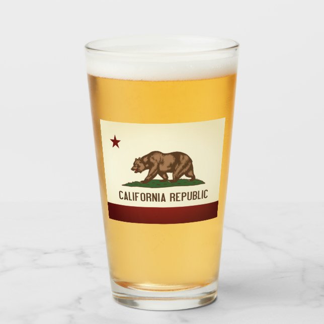 CALIFORNIA FLAG Flag - Glass (Front Filled)