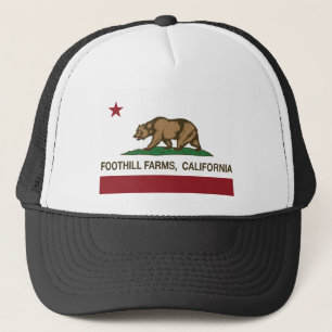 california flag foothill farms trucker hat