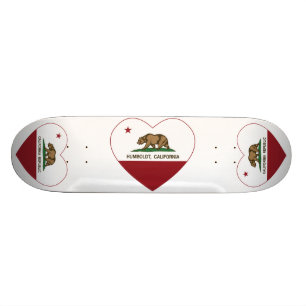 california flag humboldt heart skateboard