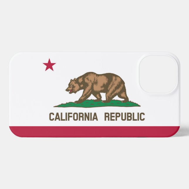 California flag iPhone case (Back Horizontal)