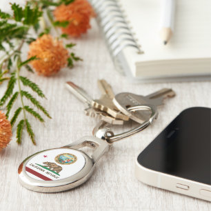 California flag key ring