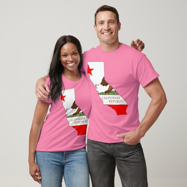California Flag Map T-Shirt (Unisex)