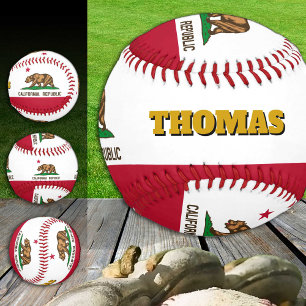 California Flag, Monogram / Baseball Balls