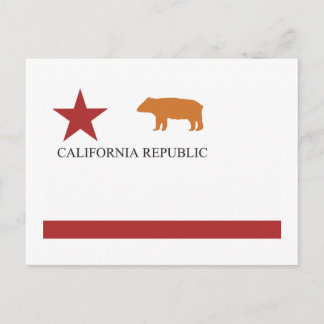 California Flag (old) Postcard