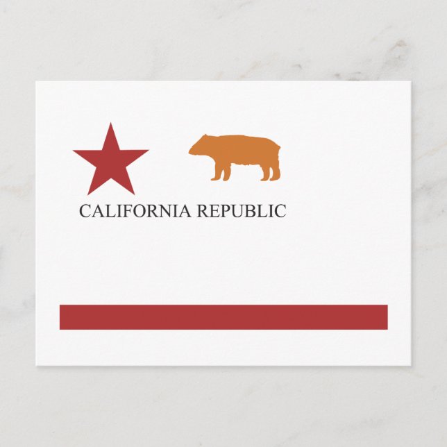 California Flag (old) Postcard (Front)