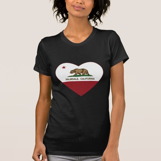 california flag palmdale heart T-Shirt