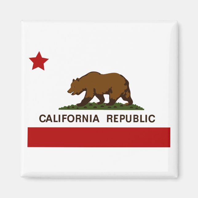 California Flag  Patriotic Magnet (Front)