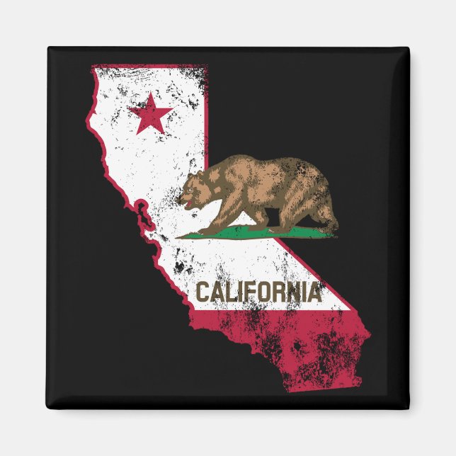 California Flag Patriotic Magnet (Front)
