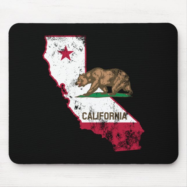 California Flag Patriotic Mouse Mat (Front)