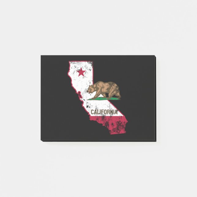 California Flag Patriotic Post-it Notes (Front)