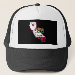 California Flag Patriotic Trucker Hat