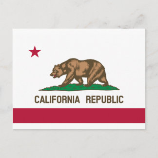California Flag Postcard
