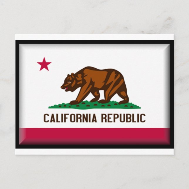 California Flag Postcard (Front)