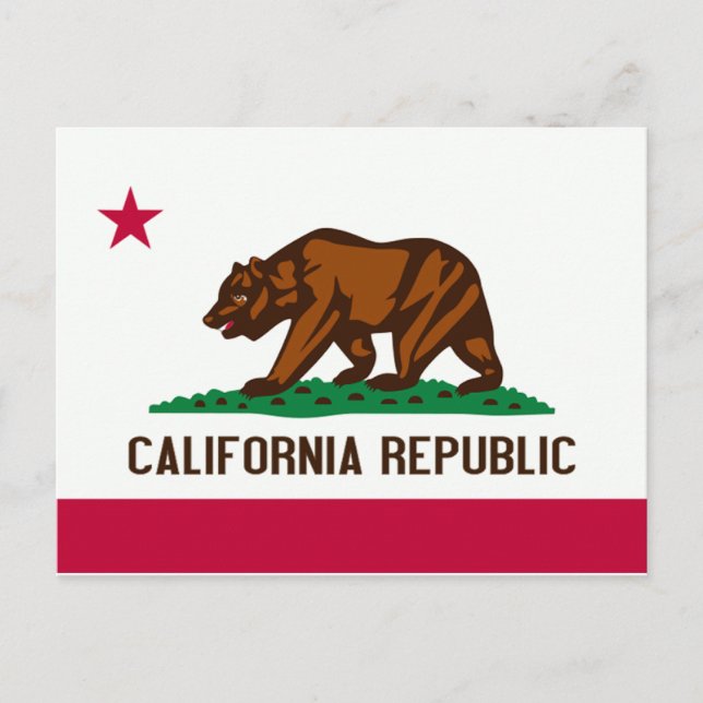 California Flag Postcard (Front)
