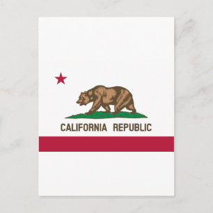 California Flag Postcard