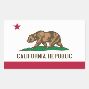 California Flag Rectangular Sticker