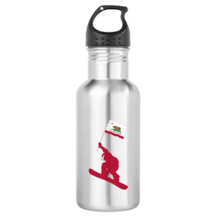 California Flag Snowboard 532 Ml Water Bottle