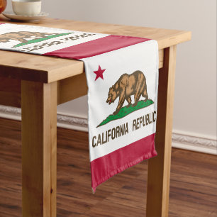 California flag & Sport fan house decor California Short Table Runner