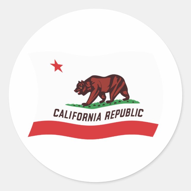 California Flag Sticker (Front)