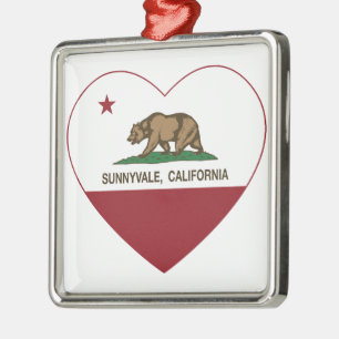 california flag sunnyvale heart metal tree decoration