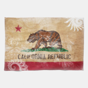 California Flag Tea Towel