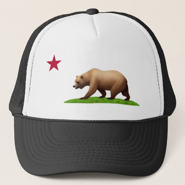 California Flag Theme 02 Trucker Hat (Front)