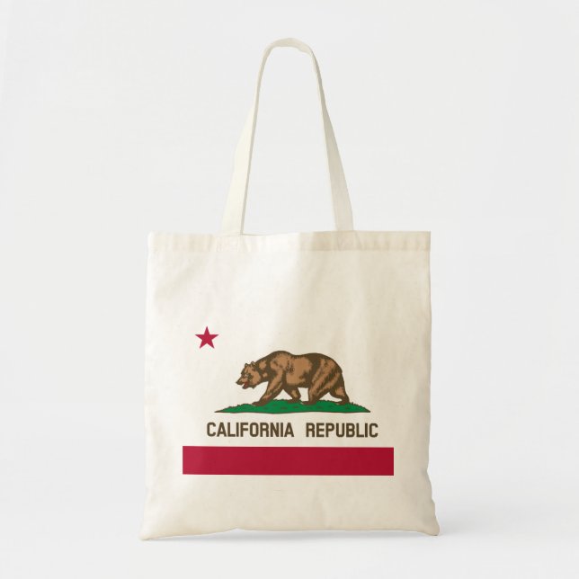 California Flag Tote Bag (Front)