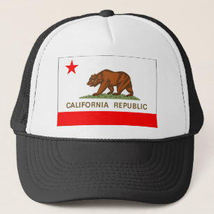 California Flag Trucker Hat