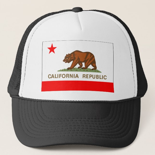 California Flag Trucker Hat (Front)