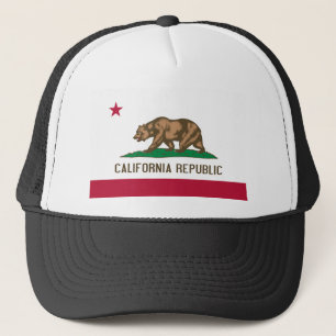 California Flag Trucker Hat