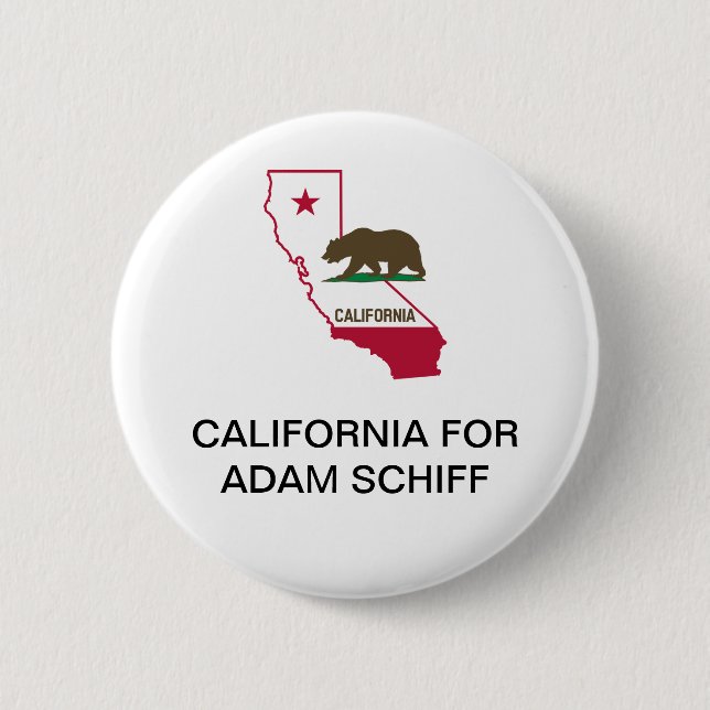 CALIFORNIA for Adam Schiff SENATE  6 Cm Round Badge (Front)