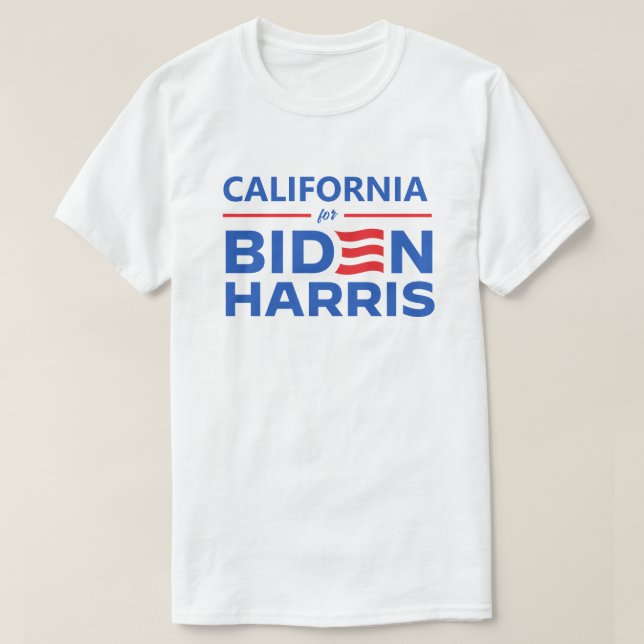 California for Biden Harris T-Shirt (Design Front)