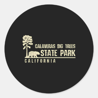 California For Calaveras Big Trees State Park Classic Round Sticker