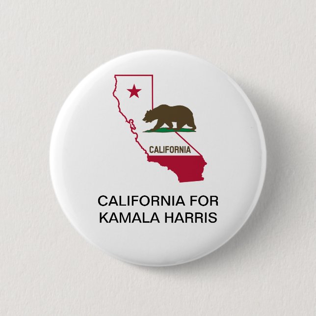 CALIFORNIA for Kamala Harris 2020 Button (Front)
